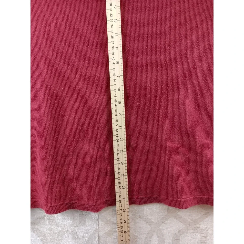 VINTAGE Eddie Bauer Sweater Mens Extra Large Red Long Sleeve Pullover - Picture 4 of 8